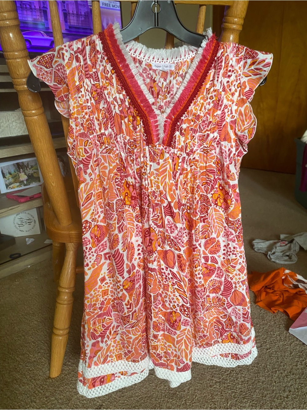 Poupette St. Barth- Orange Ailes- EUC